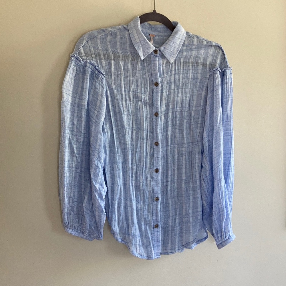 Free People Gauzy Cotton Top